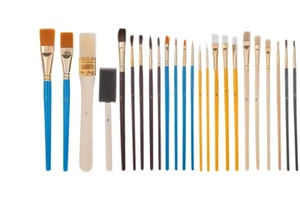 Pennelli multiuso in schiuma e artigianato per pittura - set 25 pezzi nuovi - Foto 1 di 1