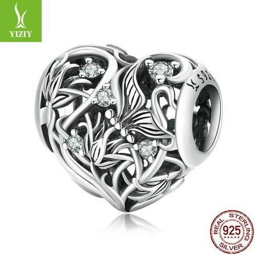 VALENTINO Moda Donna Autentico Argento Sterling 925 Love Garden Perline Charm Fit Bracciali