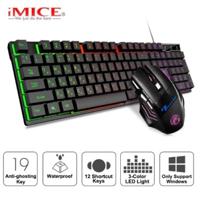Gaming keyboard and Mouse Wired keyboard with backlight keyboard - Image 1 of 4