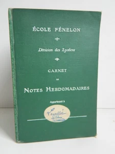 Lycée école Fénelon à Paris carnet de notes 1915 - Imagen 1 de 5