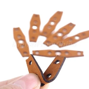 Potente bolsa de honda catapulta de cuero de microfibra marrón 45 mmx12 mm de repuesto - Imagen 1 de 9