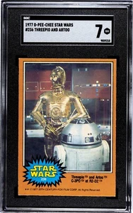 1977 O-Pee-Chee Star Wars #236 Threepio And Artoo SGC 7 NM C-3PO R2-D2 3 Higher! - Picture 1 of 2