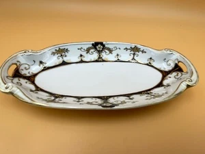 Vintage Nippon Trinket Dresser Tray - Hand Painted - Japan - 8 1/2" - Picture 1 of 4