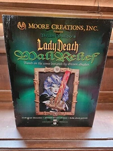 Lady Death Wall Relief (1998) Moore| Brian Pulido’s Porcelain 716/3000 LE - Picture 1 of 3