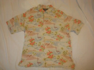 Men's Polo Sport Ralph Lauren Floral Hawaiian Shirt Large Boats - Image 1 of 4