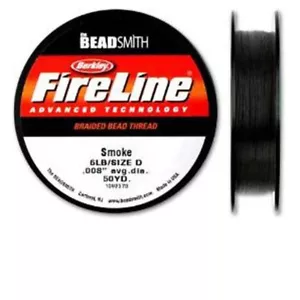 Beadsmith Fireline - Humo - 50 yardas (prueba de 6 libras) - Imagen 1 de 1