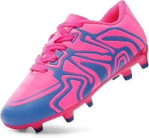 DREAM PAIRS Kids Soccer Cleats Youth Firm Ground Outdoor Football Shoes - Picture 1 of 5