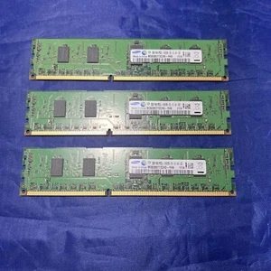 Lot of 3 Samsung 2GB 1Rx8 PC3L-10600R DDR3 1333 Mbps Server Memory (2GB) - Picture 1 of 2