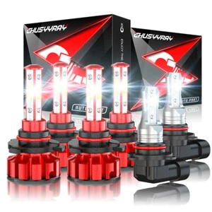 FOR Ford EXPEDITION 2003-2006 - 6X Led Headlight + Fog Light Bulbs Combo Kit - Picture 1 of 19