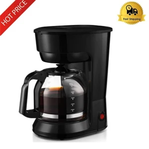 12 Cup Coffee Maker Black Home Drip Coffee Maker w/Auto Keep Warm Function US - Picture 1 of 10