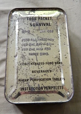 Korean War, U.S. Air Force, U.S. Navy, Pilot’s, Air Crew Survival Food Packet - Image 1 of 4