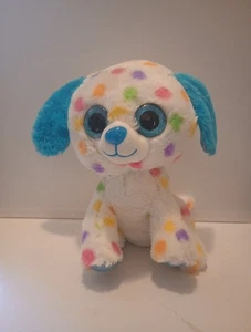 Bunter Polkadot Hund 9 Zoll Toy Factory Stofftier Plüschtier - gebraucht - Bild 1 von 4