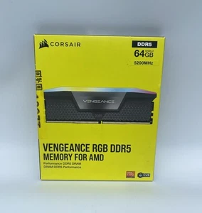 Corsair Vengeance RGB memory module 64GB 2x32GB DDR5 5200MHz - Bild 1 von 2