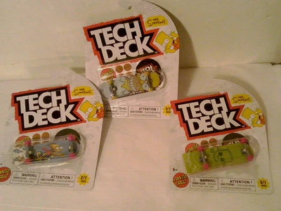 Tech Deck 2025  Santa Cruz  The Simpsons  Fingerboard Skateboard  Lot of 3 - Image 1 of 4