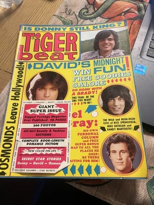 Tiger Beat Magazine Jan 1973 David Cassidy The Osmonds Maureen Mcormick - Image 1 of 4