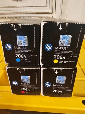 HP 206a Black 206A Cyan/Magenta/Yellow Standard Yield Toner Set - Image 1 of 2