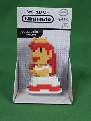 8 位 Princess Peach World Of Nintendo Jakks Pacific 全新带盒 OOP 公仔 2.5 英寸 — 第 1/4 张图片
