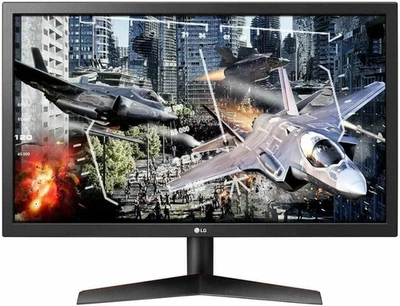 LG 24" FHD Gaming Monitor AMD Freesync 1920x1080 HDMI DP 144hz 1ms 24GN50W Black - Image 1 of 4