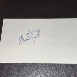 Mark Fidrych Autographed Signed Index Card BAS Beckett - Picture 1 of 4