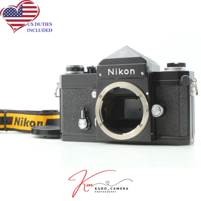 Corpo fotocamera pellicola 35 mm Nikon F Eye Level nero S/N 744xxxx... - Immagine 1 di 4