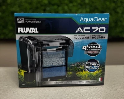 Fluval AquaClear AC70 Power Filter 40-70 US Gal #19615 - Image 1 of 4