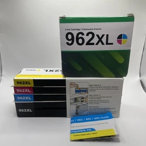 4 Pack Compatible Ink Compatible With HP 962xl Ink Cartridges, Brand New - Photo 1/12