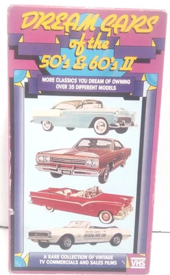 Dream Cars Of The 50’s & 60’s Volume 2 (VHS) Goodtimes TESTED FREE Shipping  - Image 1 of 4