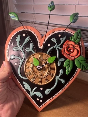 Reloj Allen Designs Love Always Falta Timbre Pieza Colgante de Pared Decoración del Hogar Foto 1 de 3