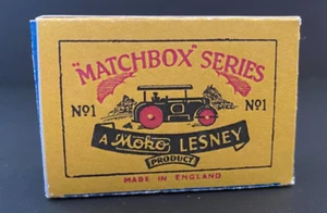 Matchbox Lesney No 1 DIESEL ROAD ROLLER empty Repro B  Box* - Picture 1 of 1