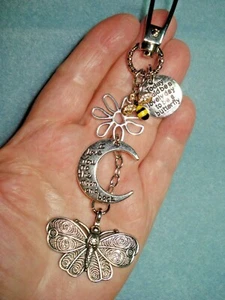 5 1/2" Drop "I Love You" & "Today would be a lovely day to be a ..." Purse Bling - Picture 1 of 12