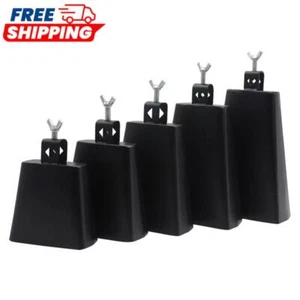 Jazz Drum Cowbell Crisp Cow Bell Drums Metal Cowbell for Concert Band Gatherings - Picture 1 of 18