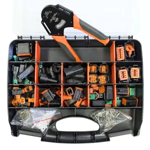 321pcs Black Automotive Electrical Connector Set for Deutsch DT & Crimp Tool - Picture 1 of 9