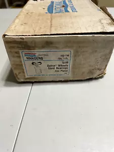 national hangers delrin wheels steel bearings zinc plated 1 pair - Picture 1 of 5