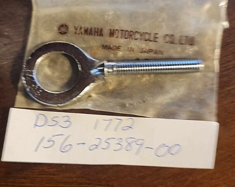 Yamaha 156-25389-00  DS3 1772 RH Chain Adjuster Fits Yamaha YDS3 DS6 YM1 #YA5 - Image 1 of 1