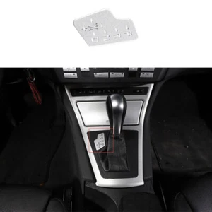 Silver Titanium Central Console Button Sticker Cover Fit For BMW X3 2006-2010 - Picture 1 of 12