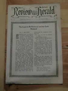 The Advent Review and Sabbath Herald - Nov 14,1935 The Curse to Be Removed ... - Bild 1 von 1