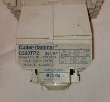 Cutler Hammer C320TP2 Timer Unit 10-180 Seconds Series A-1 6A 600V W/ Contactor