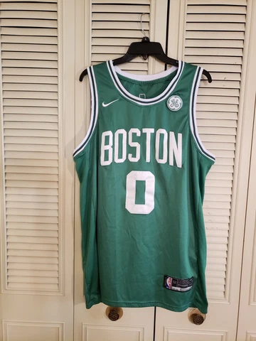 Boston Celtics Nike Connect Jayson Tatum Green Mens Nike Swingman Jersey Size 52 Cover