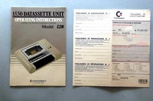 COMMODORE 64 - 1530 DATASSETTE UNIT Betriebsanleitung C2N + Zertifikat Garantie - Bild 1 von 3