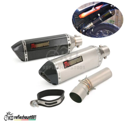 Silenciador sistema antideslizante tubo medio escape 51 mm para BMW F650GS F700GS F800GS F800GT Foto 1 de 4