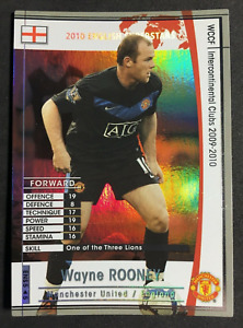 2009-10 Panini WCCF England Superstars Wayne Rooney Man. United refractor card