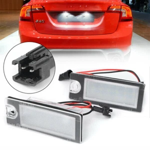 For Volvo V70 CX70 S60 2001-2006 S80 99-06 LED License Number Plate Lights Lamps - Picture 1 of 9