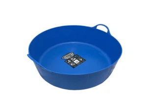 35L BLUE SHALLOW GENUINE TUB TRUG, TRUG, FEEDER, HORSE, ANIMAL - Picture 1 of 1