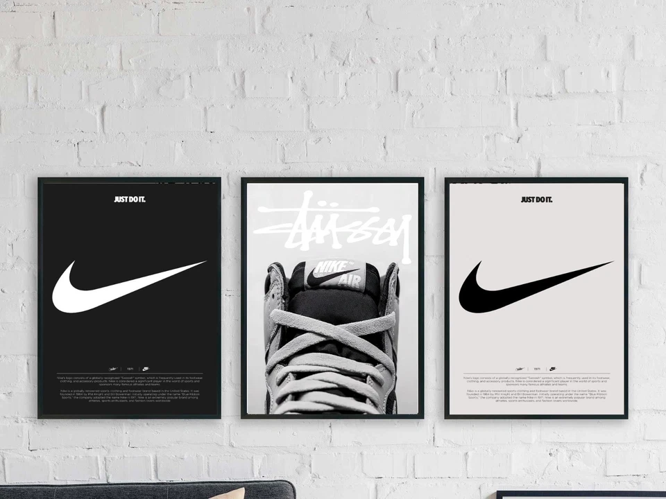 Nike room posters sneaker trainer prints streetwear wall art A2 A3 A4 - image 1 of 3