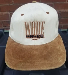 VTG Wade Hayes Cap Hat Beige Brown Mens Adjustable Embroidered Country Music - Picture 1 of 7