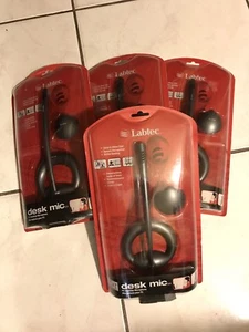 Labtec Desk Mic 524 Voice/Video Chat, Gaming, Speech Recognition 4 Pack NEW - Picture 1 of 4