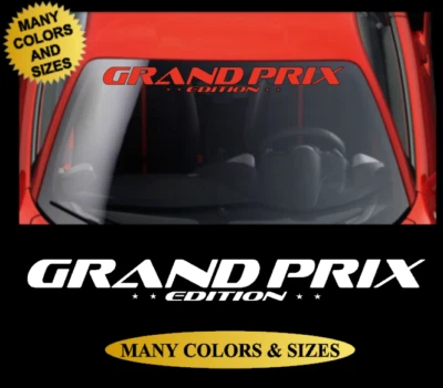 Calcomanía adhesiva para parabrisas GRAND PRIX GT apta para Pontiac GTP SE turbo sobrealimentado     Foto 1 de 2