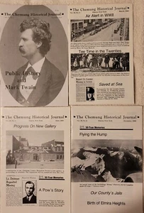 THE CHEMUNG HISTORICAL JOURNAL LOT OF 4~MARK TWAIN, ELMIRANS IN WW2, ELM. HGTS - Picture 1 of 7