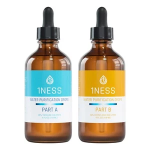 1ness Water Treatment Drops - Glass Bottles - 4oz Kit (CitricKit) - Picture 1 of 7