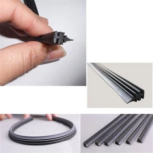2 X Universal Vehicle Frameless Replacement Rubber Wiper Blade Refill 26" 6h3WS - Picture 1 of 8